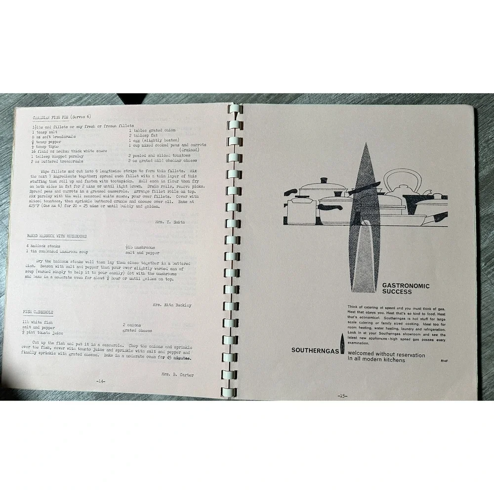 Vintage 1969 Crowthorne England Church Community Cookbook St Nicholas Recipes